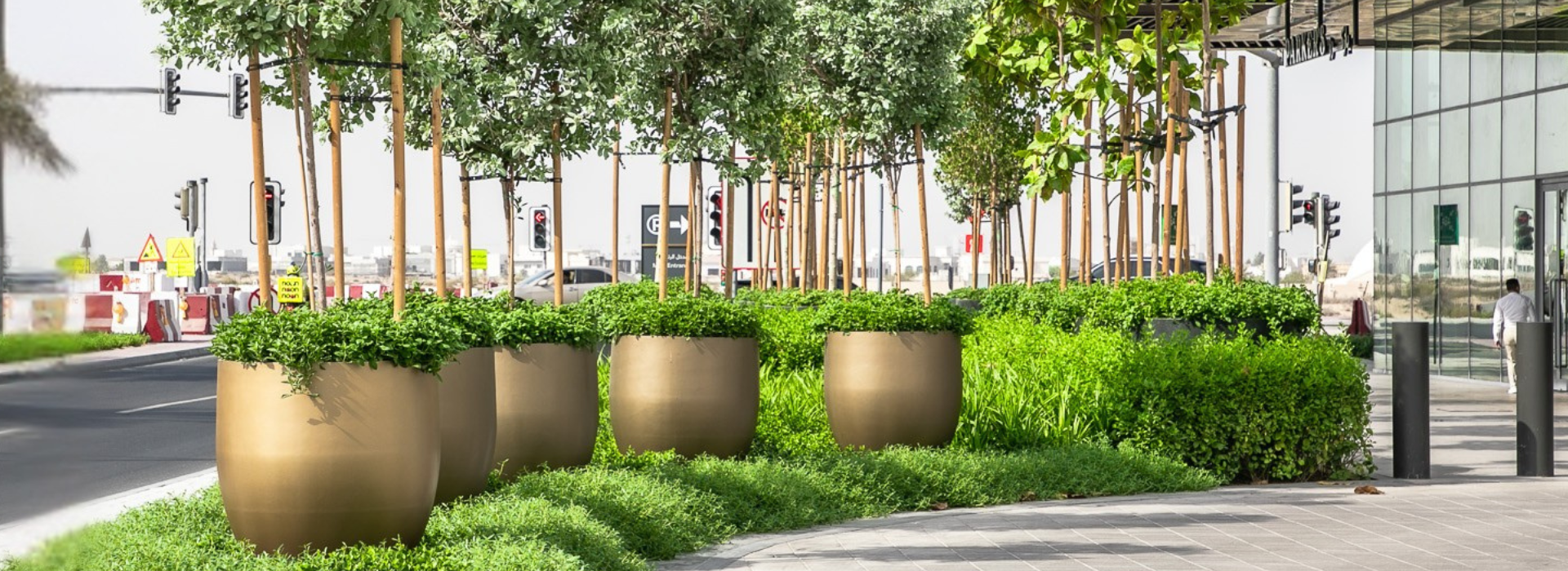 Golden GRC Planters