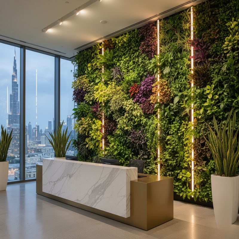 green-walls-for-reception